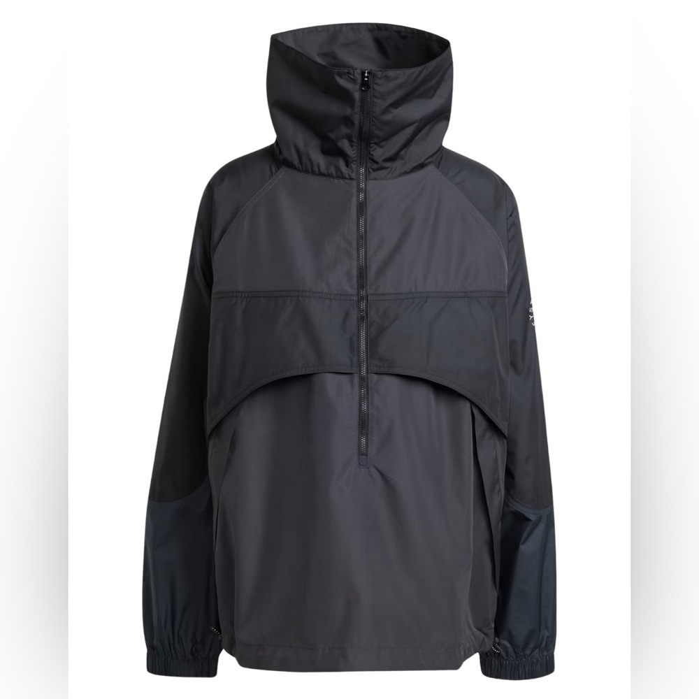 Adidas X Stella McCartney JG1066 TrueNature Half-Zip Funnel Neck Jacket Black XS